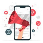 وکتور تصویر مفهومی بازاریابی از طریق موبایل وکتور تصویر مفهومی بازاریابی از طریق موبایل