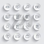 آیکون‌های خطی سه‌بعدی گردآوری‌شده در تجارت سازمانی