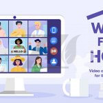 وکتور کنفرانس ویدئویی گروهی کاری آنلاین