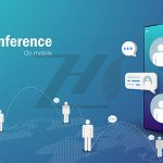 مفهوم ارتباطات راه دور کنفرانس تجاری جلسه تجاری آنلاین تلفن هوشمند مفهوم ارتباطات راه دور کنفرانس تجاری جلسه تجاری آنلاین تلفن هوشمند