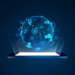 وکتور فناوری موبایل آینده نگر