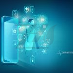 وکتور مفهوم پزشک موبایل