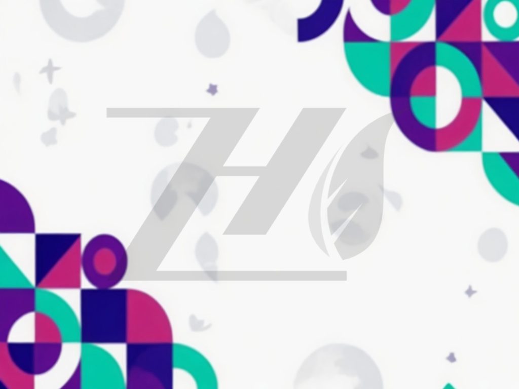 پس زمینه سفید با حاشیه انتزاعی رنگی