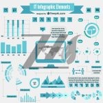 وکتور عناصر اینفوگرافیک آی تی