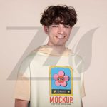 فایل لایه باز موکاپ هودی مردانه آستین کوتاه