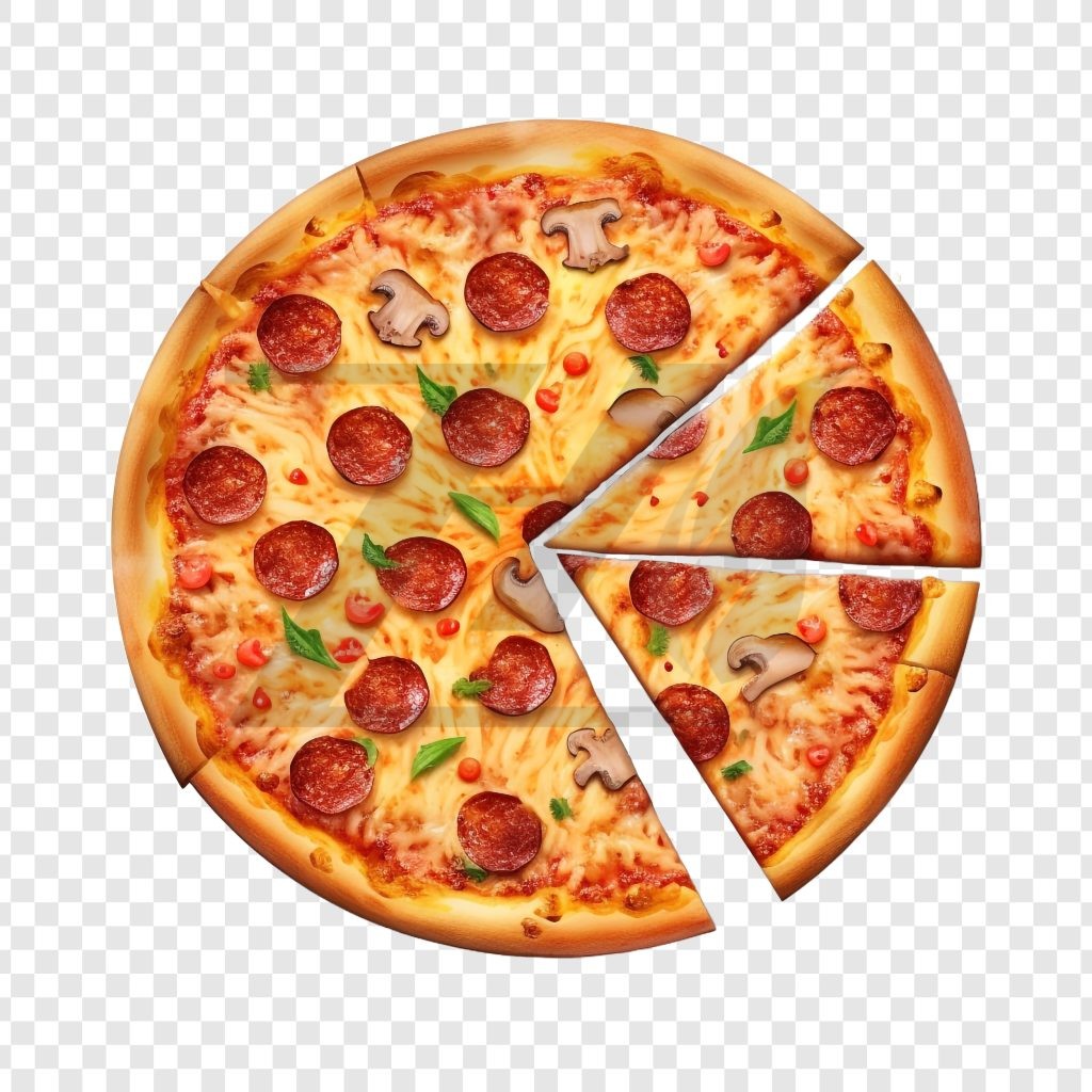 فایل لایه باز برش پیتزای تازه