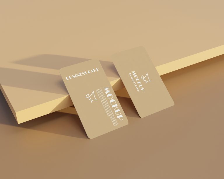 فایل لایه باز طرح موکاپ پشت و رو کارت ویزیت