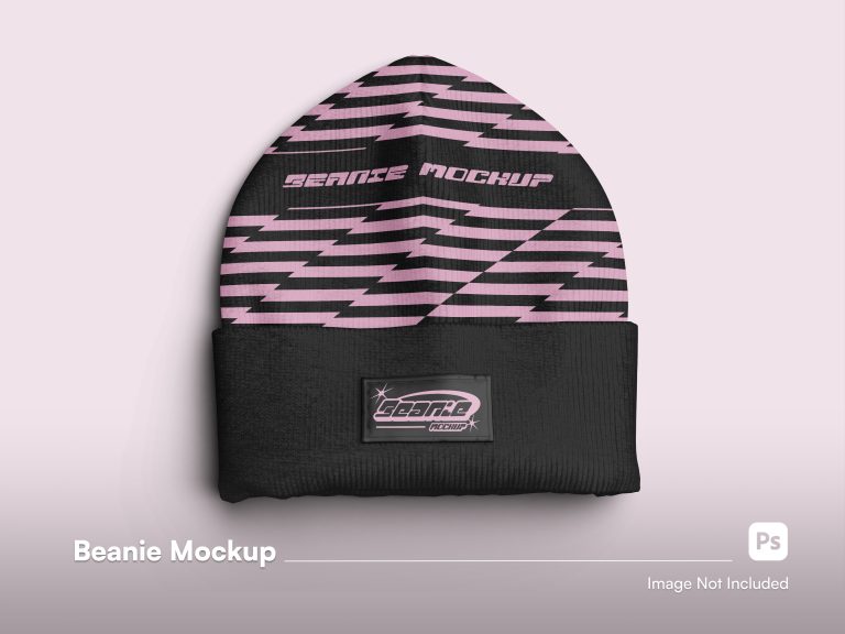 فایل لایه باز طرح موکاپ کلاه Beanie