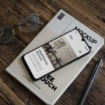 فایل لایه باز موکاپ کتاب و گوشی هوشمند فایل لایه باز موکاپ کتاب و گوشی هوشمند