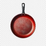 فایل لایه باز ماهیتابه دسته دار قرمز