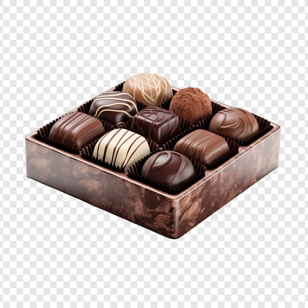 فایل لایه باز جعبه شکلات