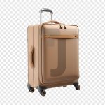 فایل لایه باز چمدان کرم رنگ بزرگ