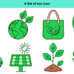 وکتور آیکون های محیط زیست وکتور آیکون های محیط زیست